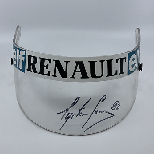 Ayrton Senna Signed 1985 Race Used Visor