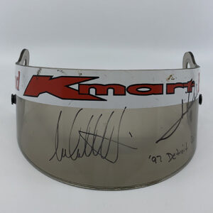 Mario Andretti & Michael Andretti Signed Detroit 1997 Race Used Visor - Detroit GP